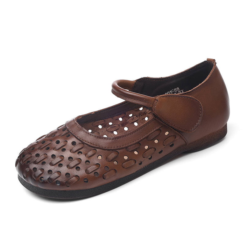XINNUO Cow Leather Mary Jane Shoes Women's