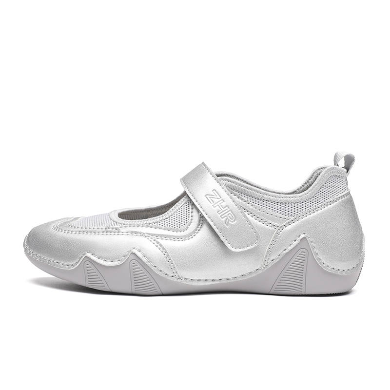 ZHR Mary Jane Shoes Women's Icy Snow Silver
