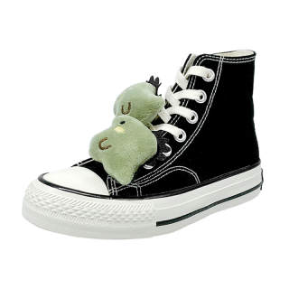 A&M High top Canvas Shoes Unisex Black