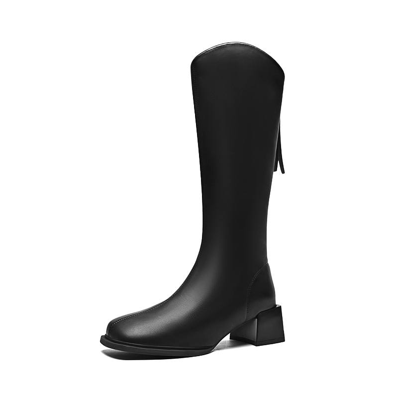 ZHR Knee High Boots Women's Black, Khaki, Beige