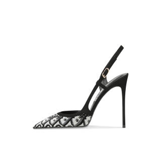 Ganxiaojie One Strap Sandals Women's Black White