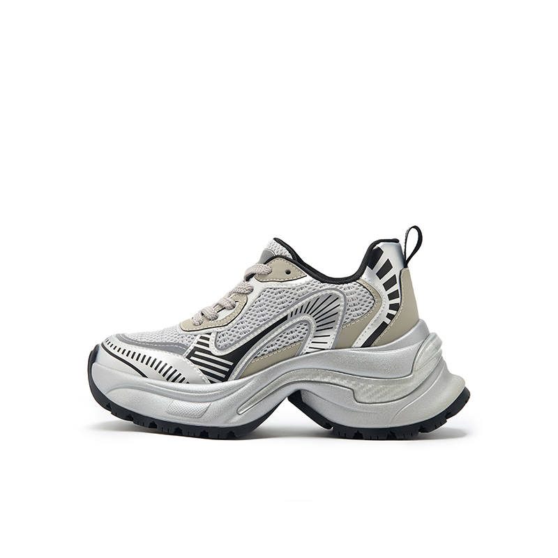 Talitaqoom Low top Chunky Sneakers Women's Silver