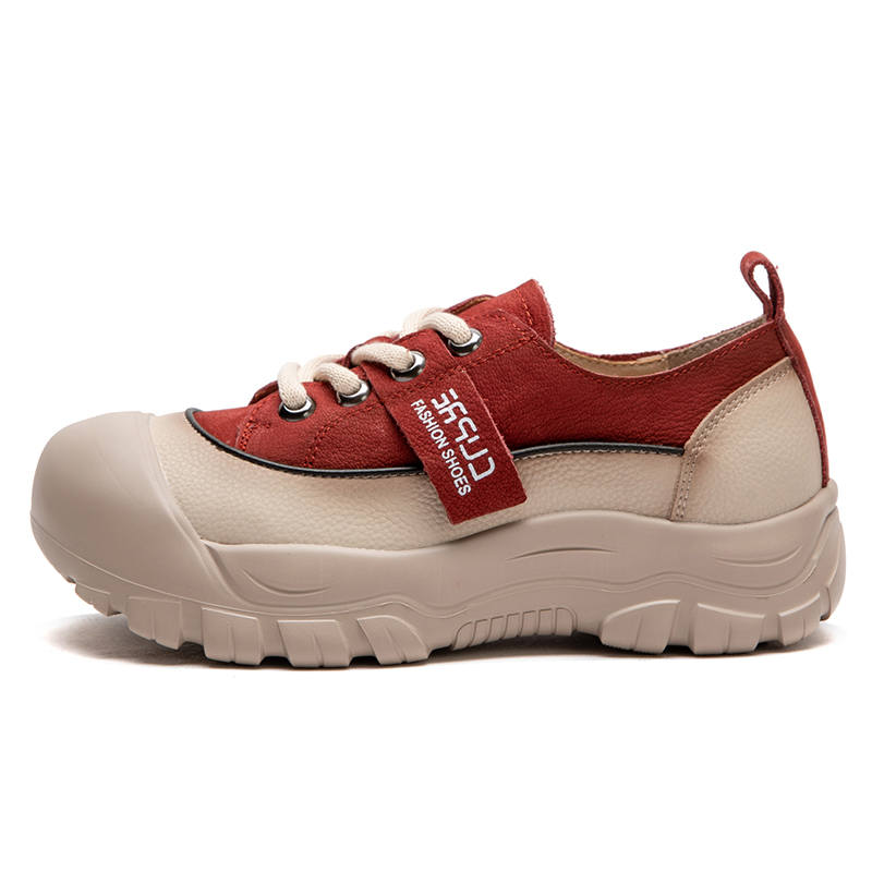 JIEZHOU Top Grain Cow Leather Slip Resistant Abrasion Resistant Slip Resistant Abrasion Resistant Low top Casual Shoes