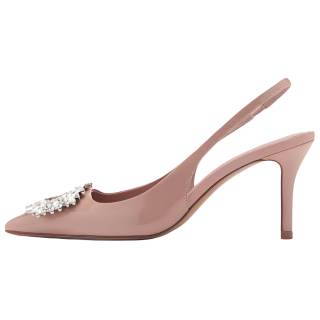 MANGO Slim Heel High Heels 5.5cm Women's Pink