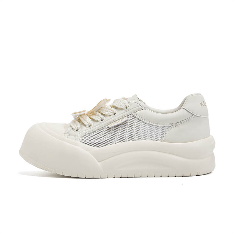 KEKAFU Artificial Leather Breathable Low top Casual Shoes Women's