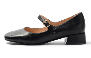 STEVE MADDEN Sheepskin Chunky Heel Mary Jane Shoes Women's