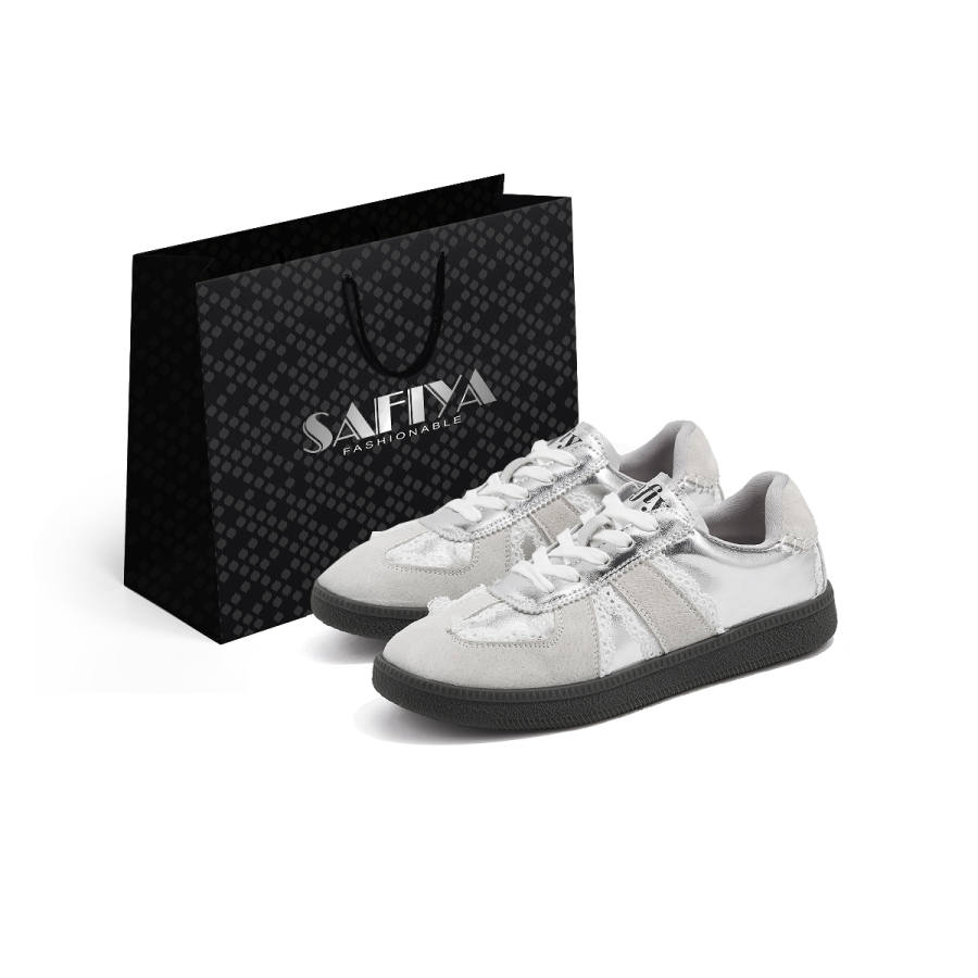 Safiya Low top Skateboard Shoes Women's Silver