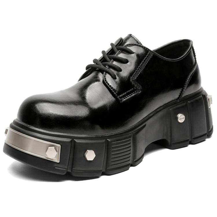 WEISHIBANGWEI WEISHIBANGWEI Microfiber Leather Casual Leather Shoes Men's Black