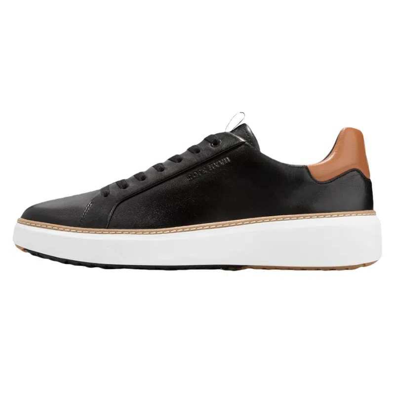 COLE HAAN Cow Leather Fashion Low top Skateboard Shoes Men's Black