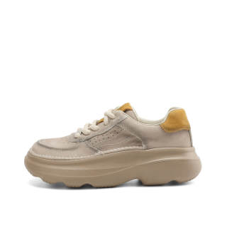 OCCAMAN Top Grain Cow Leather Lightweight Height Increasing Lightweight Height Increasing Casual Shoes Women's