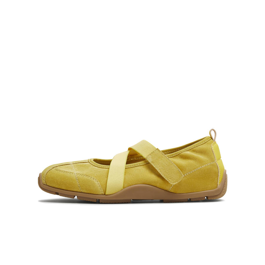 Teenmix Raspberry Bubble Collection Pigskin Soft And Comfortable Flat Mary Jane Shoes Women's Yellow