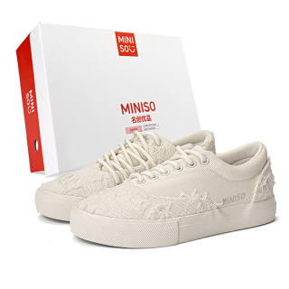 MINISO M Low top Skateboard Shoes Unisex Beige