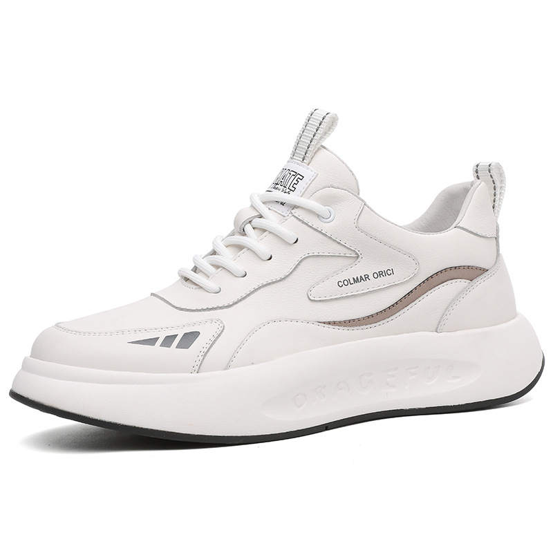 Devanro Devanro Top Grain Cow Leather Height Increasing Abrasion Resistant Breathable Slip Resistant