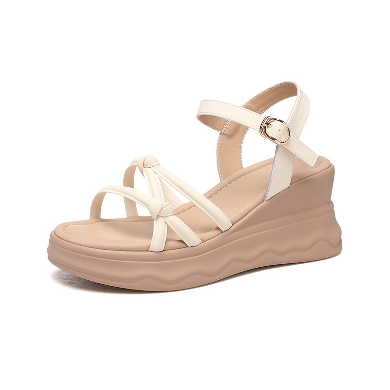 JINSITU Microfiber Leather One Strap Sandals Women's