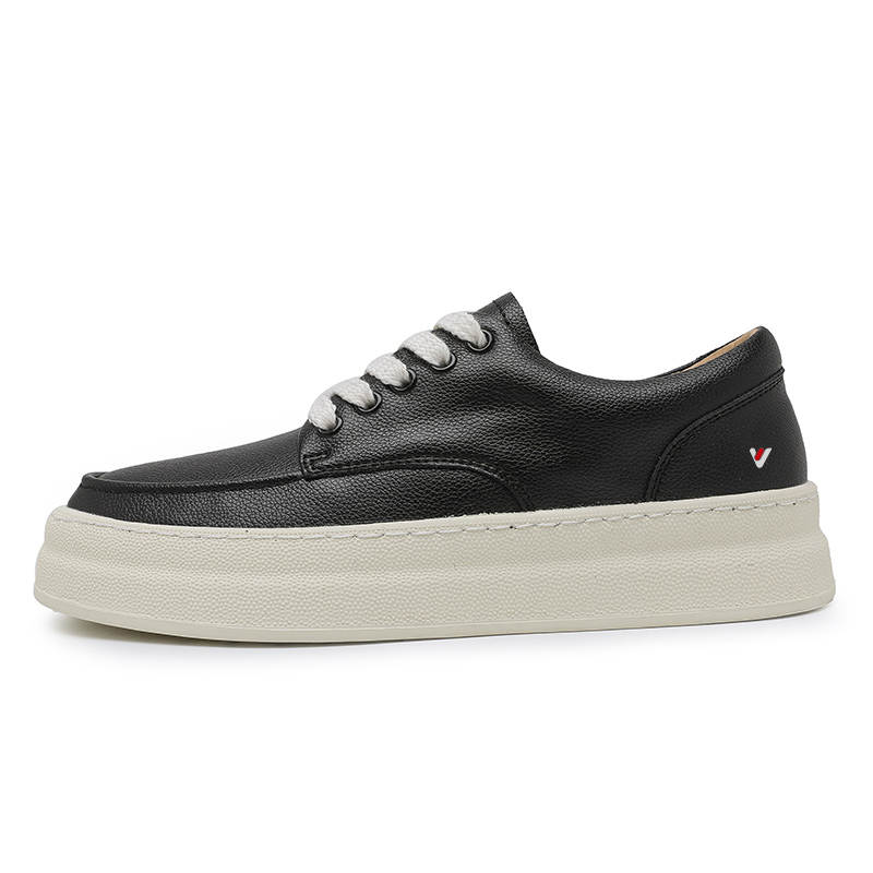 YALU Skateboard Shoes Men's Low Top Black/Beige