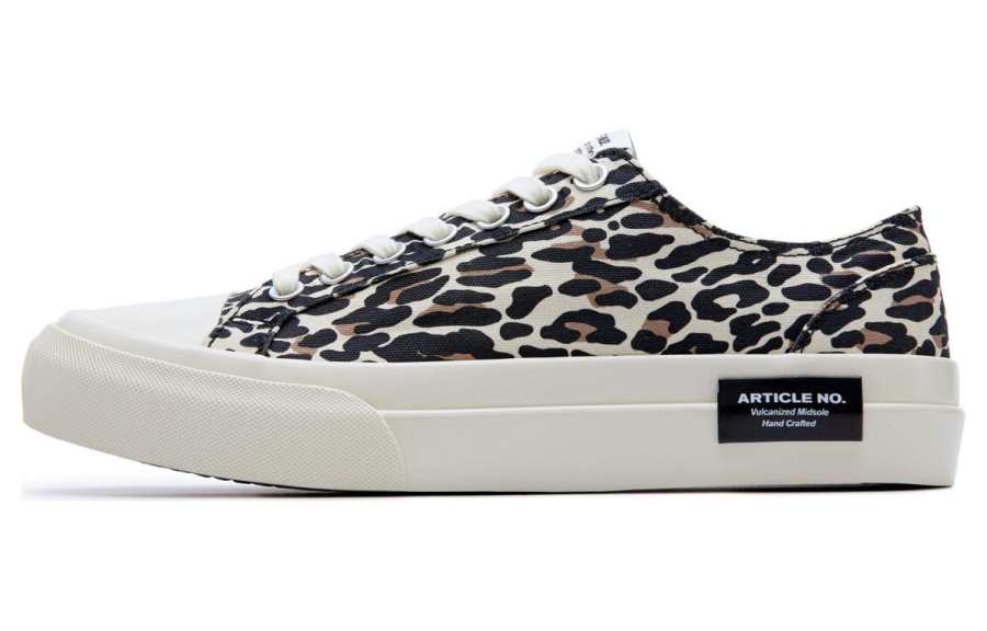 ARTICLE NO. ARTICLE NO. Canvas Low top Stylish Skateboarding Shoes Unisex White Leopard Print