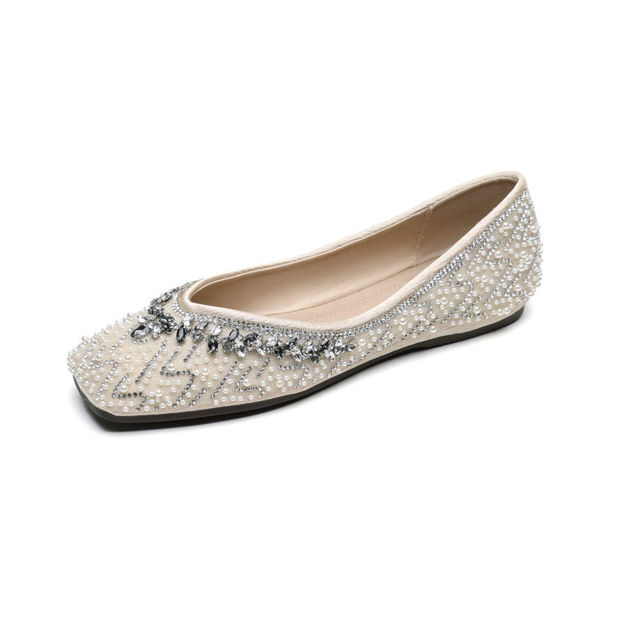 QITUMAUL Casual Shoes Women's Apricot