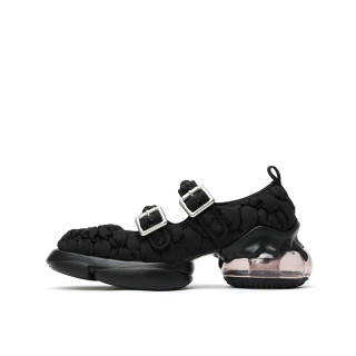 DAPHNE LAB Sugar Drop Mary Jane Shoes 5.5cm Women's Black/White