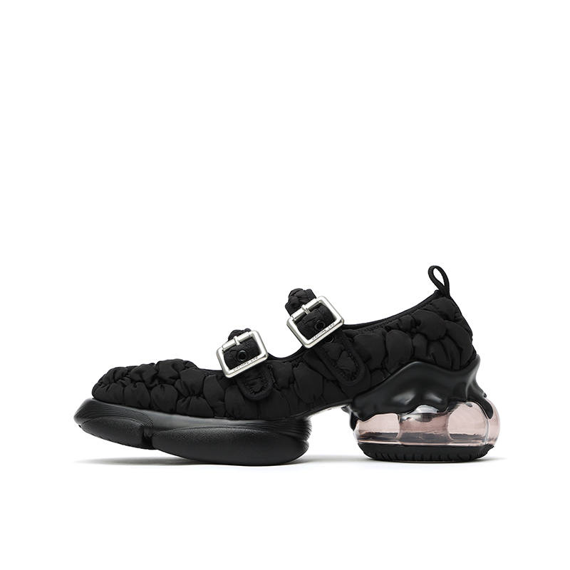 DAPHNE LAB Sugar Drop Mary Jane Shoes 5.5cm Women's Black/White