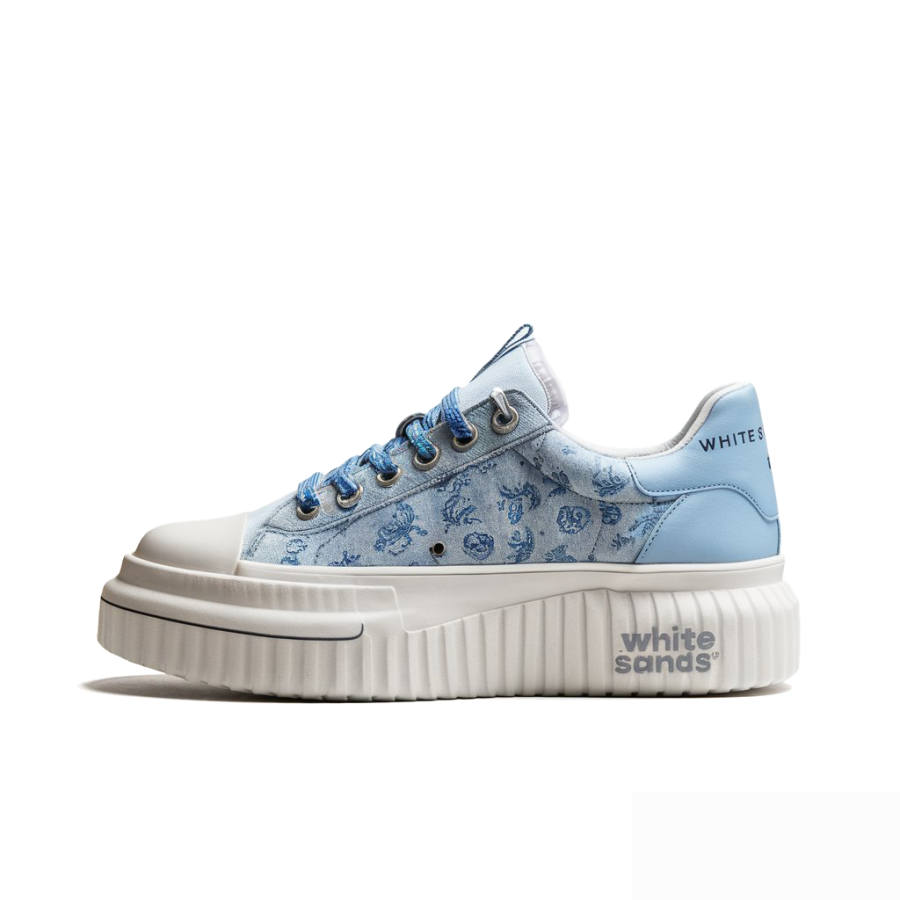 WHITE SANDS Abrasion Resistant Abrasion Resistant Low top Skateboard Shoes Men's Blue