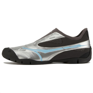 Untitlab Artificial Leather Low top Casual Shoes Unisex Silver