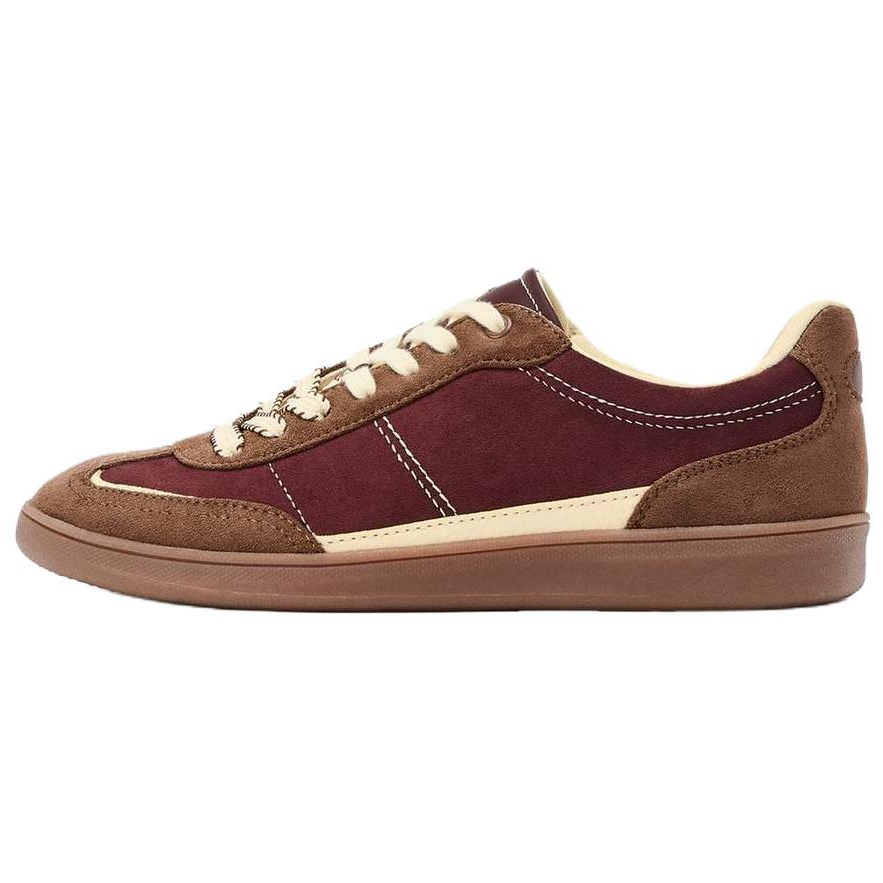 ZARA Low top Skateboard Shoes Women's Burgundy