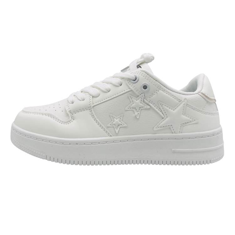 QIANJIN Low top Skateboard Shoes Women's White