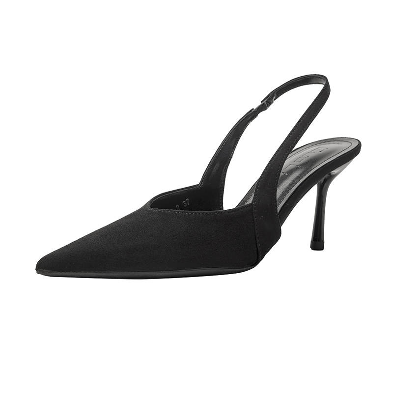 TATAYA Microfiber Leather Slim Heel High Heels 8cm Women's