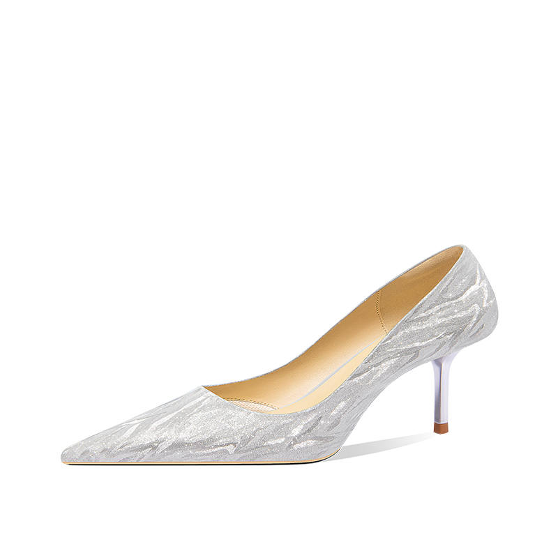 LOLY LOLY High Heels, Box 8cm Women's Silver