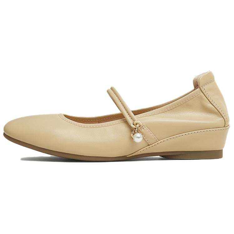 Tata Sheepskin Flat Mary Jane Shoes Women's