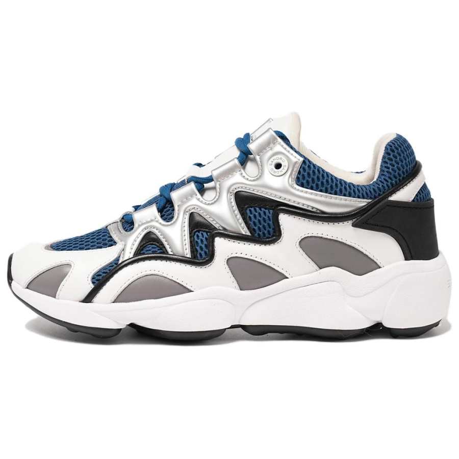 Sandro Low top Chunky Sneakers Men's White Blue