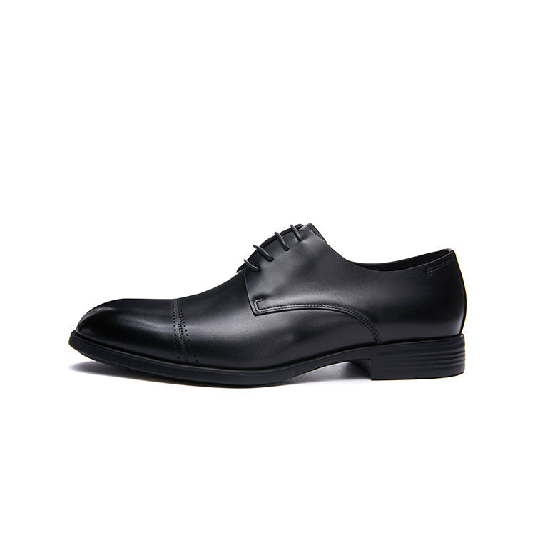 SHERIDAN Top Grain Cow Leather Dress Shoes Men's Black