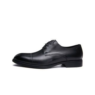 SHERIDAN Top Grain Cow Leather Dress Shoes Men's Black