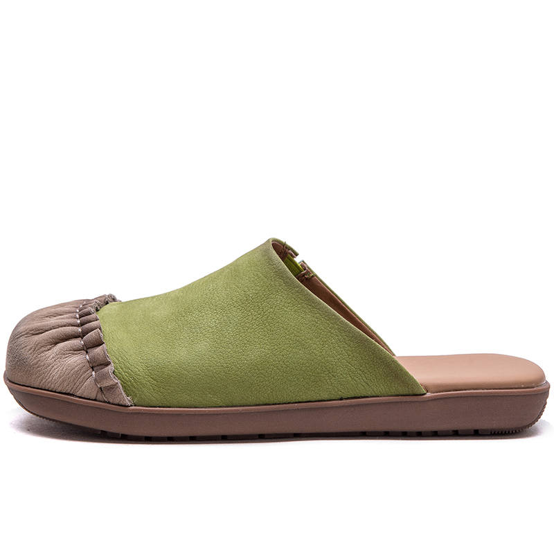 JIEZHOU Rubber Sole Closed Toe Slippers Women's