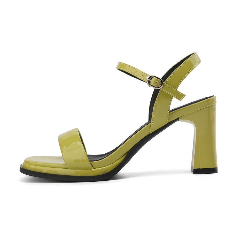 DAPHNE DAPHNE Pu One Strap Sandals 7.5cm Women's