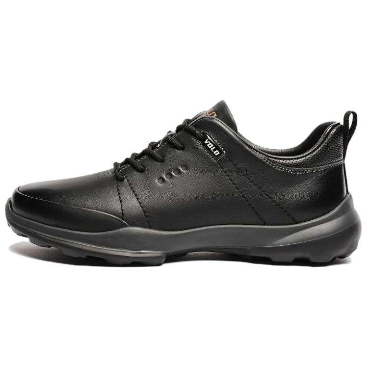 VOLO Cow Leather Low top Casual Shoes Men's Black