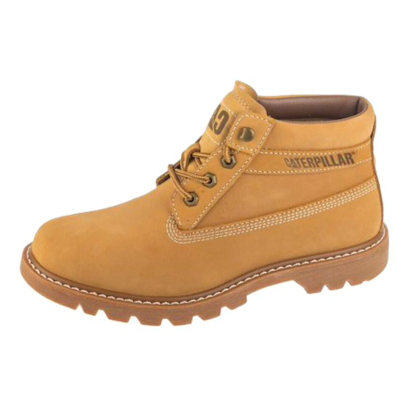 CAT CAT Chukka Leather Ankle Boots Men's Yellow