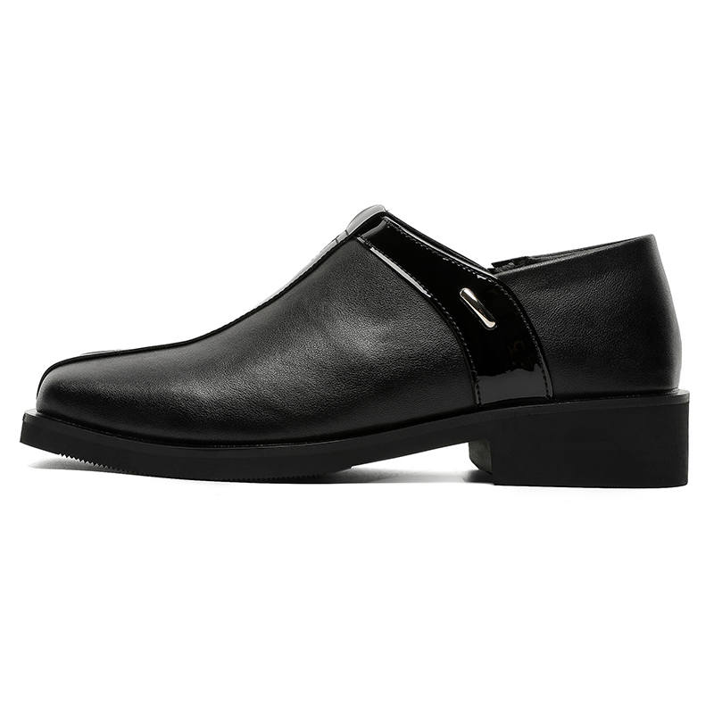 CHILANG Artificial Leather Casual Shoes Men's Black