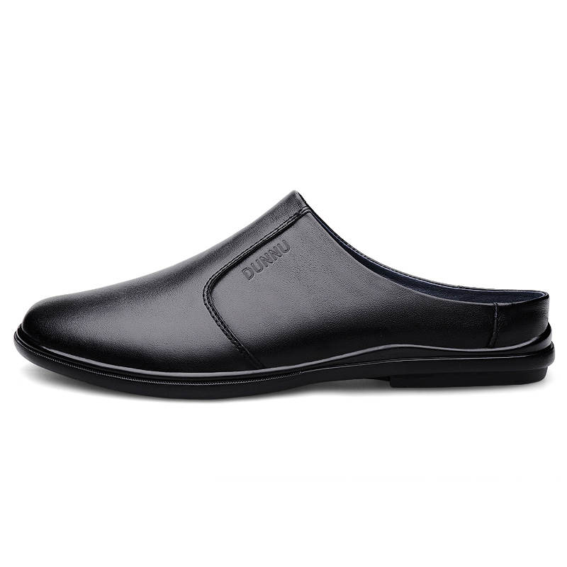 DUNNU Rubber Sole Odor Resistant Odor Resistant Closed Toe Slippers Men's