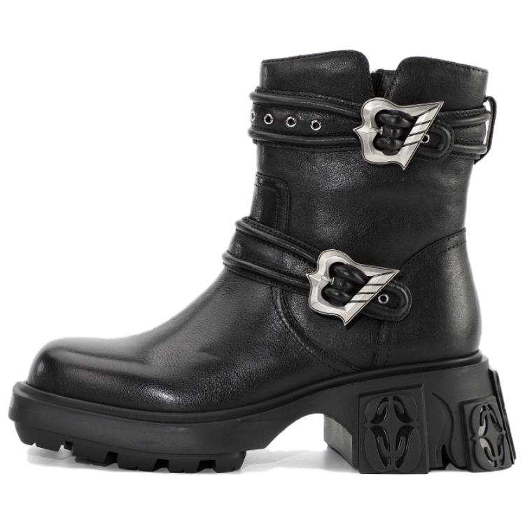 DIBO MANNER Star Collection Cow Leather Ankle Boots 5CM Women's