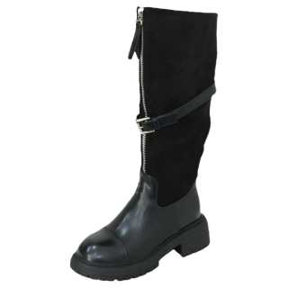 Mooreyu Atelier Pu Knee high Boots 5.3CM Women's Black