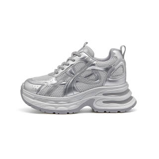 BURGELY Cow Leather Lightweight Low top Chunky Sneakers Women's