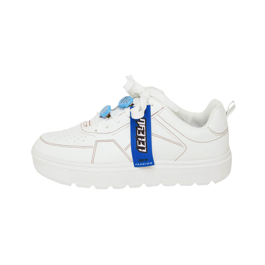 LELEYU Coverage Cushioning Abrasion Resistant Height Increasing Low top Skateboard Shoes Men's White