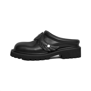 SYMBOLS OF LIGHT Closed Toe Slippers Women's Black