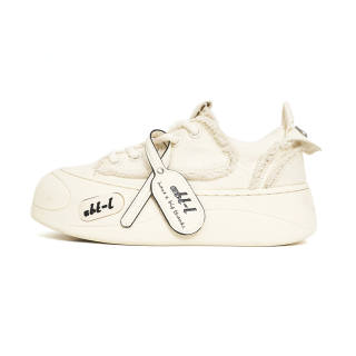 ABT-L ABT L Bag Shoes Textile, Split Cow Leather Slip Resistant Support Height Increasing Low top Skateboard Shoes Unisex