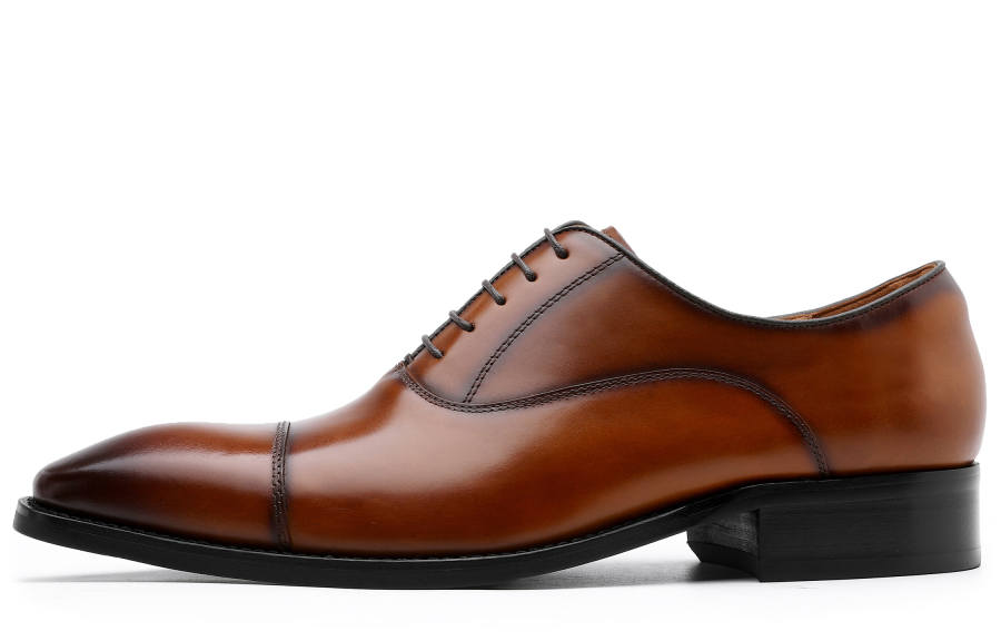 Desai Top Grain Cow Leather Dress Shoes Men's Brown