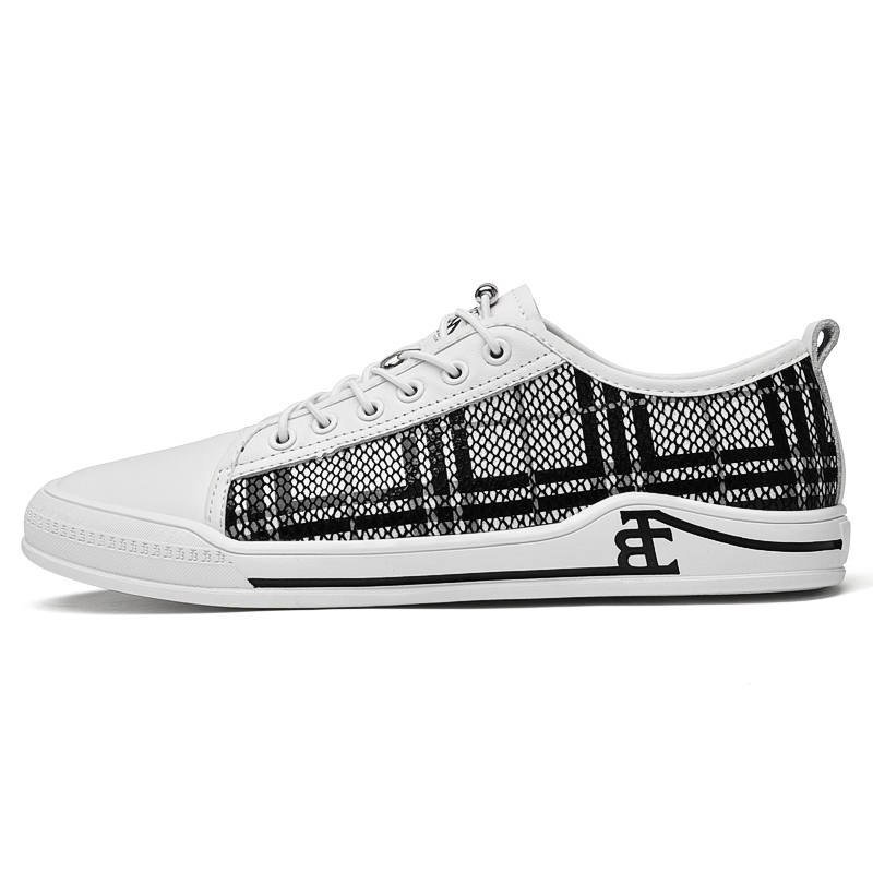 GONGNIULEITING Top Grain Cow Leather Low top Skateboard Shoes Men's