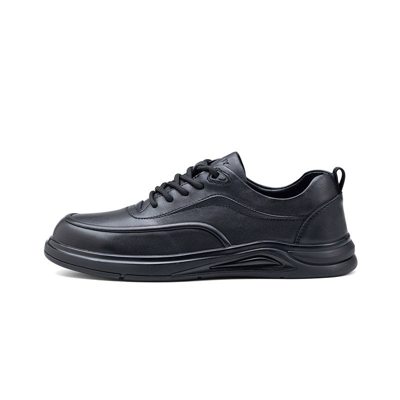 JOSINY Leather Casual Leather Shoes Men's Black