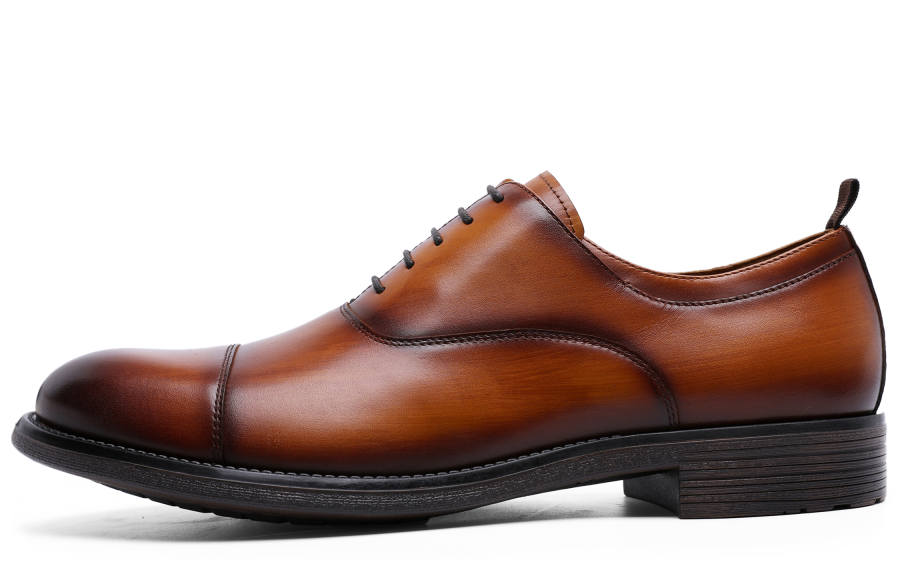 Desai Top Grain Cow Leather Dress Shoes Men's Brown