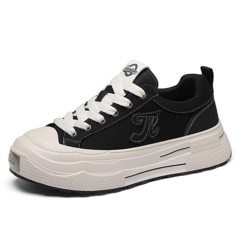 Tonlion Abrasion Resistant Height Increasing Breathable Low top Canvas Shoes Men's